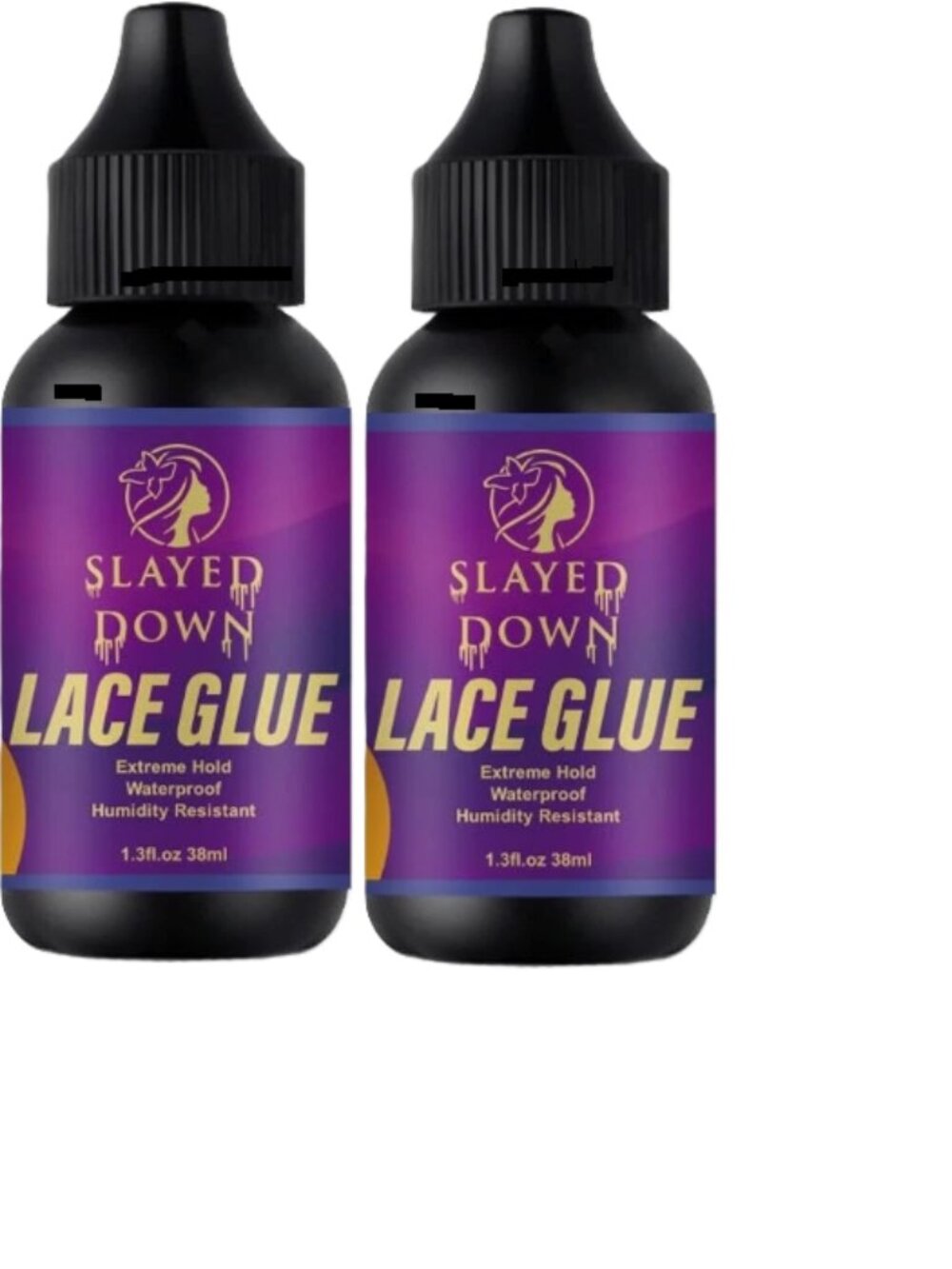 Extreme Hold Lace Glue for Lace Wigs 1.3oz Water Resistant Invisible Bonding 2PK